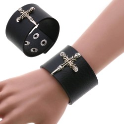 punk cross bracelet