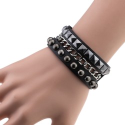 square stud bracelet