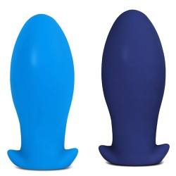 dragon egg soft silicone butt plug blue color