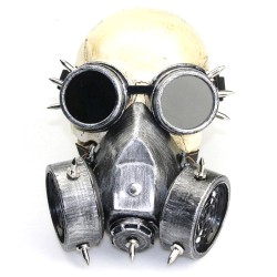 steampunk rivets cosplay gas mask